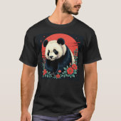 Japanischer Panda Art Graphic T - Shirt (Vorderseite)