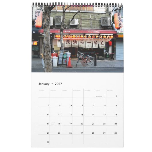 Japanischer Papierlaternen-Kalender Kalender (Jan 2027)