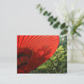 Japanischer Parasol Postkarte (Stehend Vorderseite)