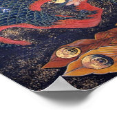 Japanischer Pfau Poster (Ecke)