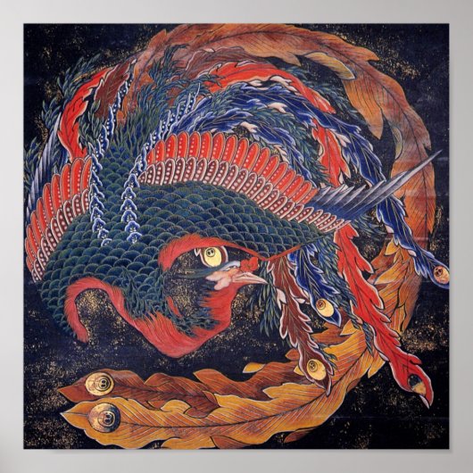 Japanischer Pfau Poster (Vorne)