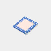 Japanischer Pflaumenblauer Kawaii Post-it Klebezettel (angewinkelt)