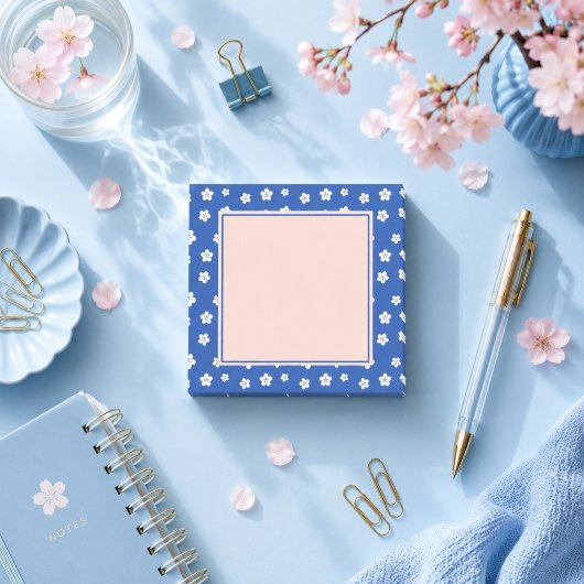 Japanischer Pflaumenblauer Kawaii Post-it Klebezettel