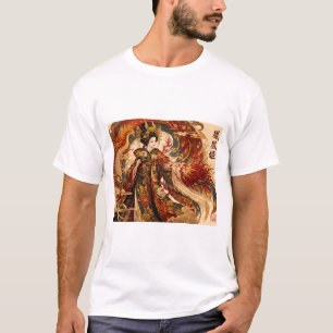Japanischer Phoenix-Geisha-Kunst   Mythologie-Desi T-Shirt