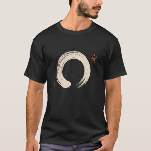 Japanischer Pinselstrich, minimalistischer Enso-Kr T-Shirt