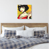 Japanischer Pop #4 Leinwanddruck (Insitu (Schlafzimmer))
