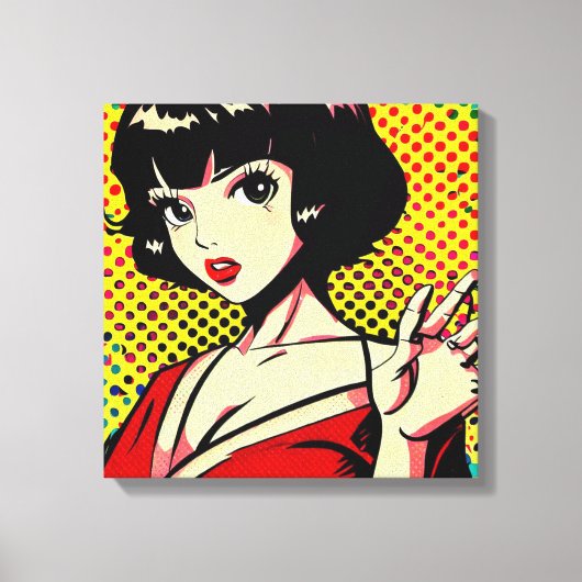 Japanischer Pop #4 Leinwanddruck (Vorderseite)