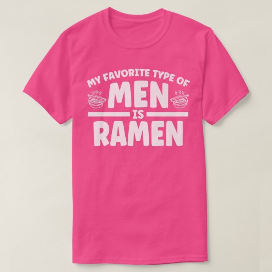 Japanischer Ramen Noodle Cup meine Lieblingsmännch T-Shirt (Design vorne)