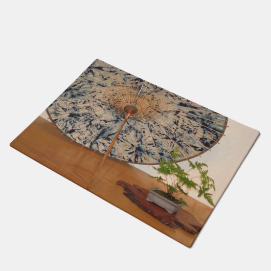 Japanischer Regenschirm-und Fußmatte (Schrägansicht)