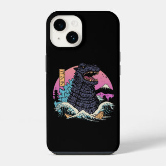 japanischer Retro King Kaiju Wave iPhone 14 Hülle