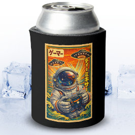 Japanischer Retro-Vintage-UFO-Astronaut lustiger G Dosenkühler
