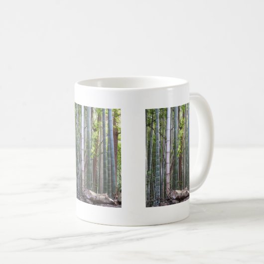 Japanischer Riesenwald, Sagano, Kyoto, Japan Kaffeetasse (VorderseiteRechts)