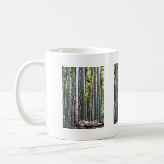 Japanischer Riesenwald, Sagano, Kyoto, Japan Kaffeetasse (Links)