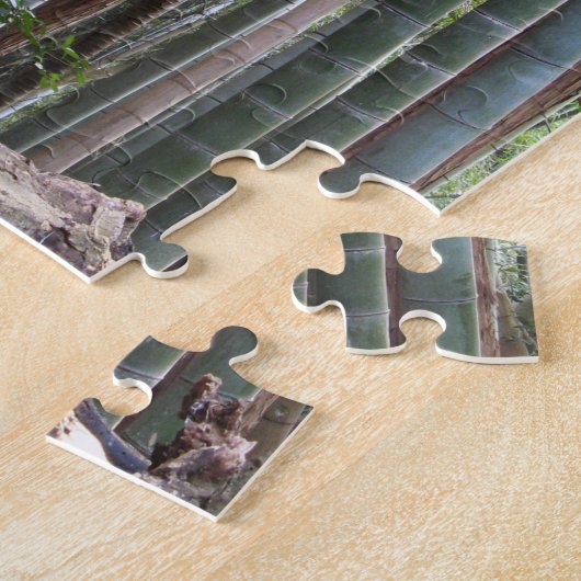 Japanischer Riesenwald, Sagano, Kyoto, Japan Puzzle (Seite)