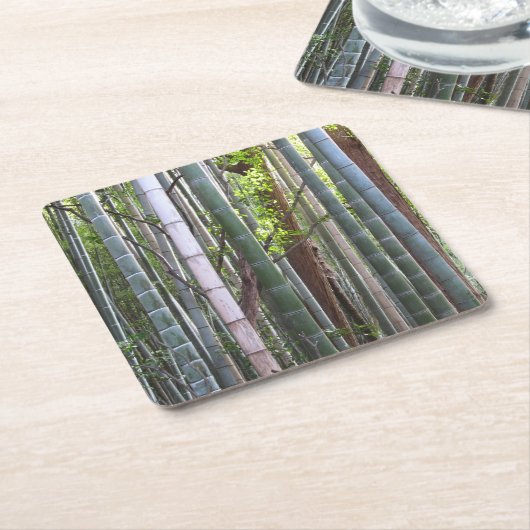 Japanischer Riesenwald, Sagano, Kyoto, Japan Rechteckiger Pappuntersetzer (angewinkelt)