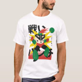 Japanischer Robot Fire Warrior T-Shirt (Vorderseite)