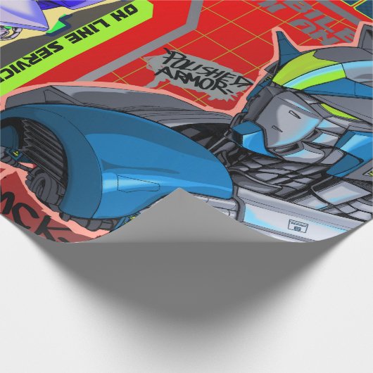 Japanischer Roboter Geschenkpapier (Ecke)