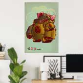 japanischer Roboter Poster (Heimbüro)