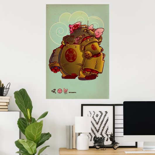 japanischer Roboter Poster (Heimbüro)