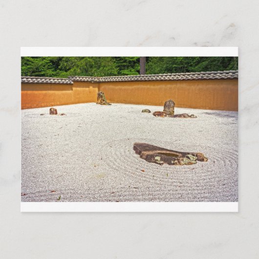 Japanischer Rock Garden Postkarte (Vorderseite)