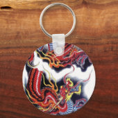 Japanischer Roter Drache Schlüsselanhänger (Vorderseite)