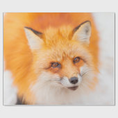 Japanischer Roter Fuchs, der ruht, schläft und spi Geschenkpapier (Flach)