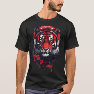 Japanischer Roter Tiger – Wilder Geist T-Shirt