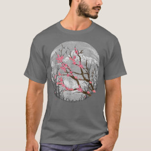 Japanischer Sakura Berg Rosa Blume Blumenkirsche T-Shirt
