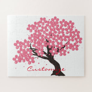 Japanischer Sakura-Kirschblüten Thunder_Cove Puzzle