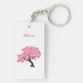 Japanischer Sakura-Kirschblüten Thunder_Cove Schlüsselanhänger (Rückseite)