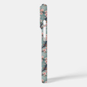 Japanischer Sakura-Koi-Fischdruck monogrammiert Case-Mate iPhone Hülle (Rückseite / Links)