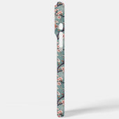 Japanischer Sakura-Koi-Fischdruck monogrammiert Case-Mate iPhone Hülle (Rückseite / Links)