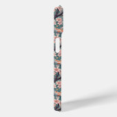 Japanischer Sakura-Koi-Fischdruck monogrammiert Case-Mate iPhone Hülle (Rückseite / Rechts)