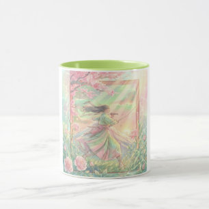 Japanischer Sakura-Samurai-Becher Tasse