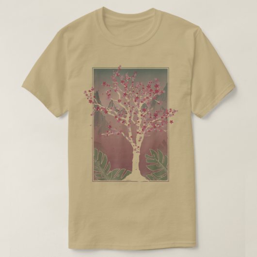 Japanischer Sakura Tree Japan Rosa Blume Blumenkoh T-Shirt (Design vorne)