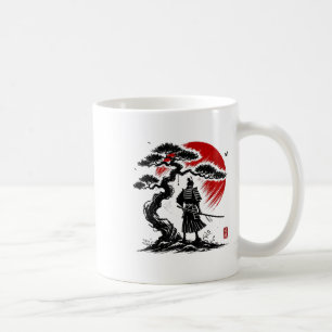 Japanischer Samurai Aikido Baum des Lebens Frieden Kaffeetasse