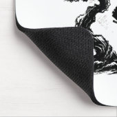 Japanischer Samurai Aikido Baum des Lebens Frieden Mousepad (Ecke)