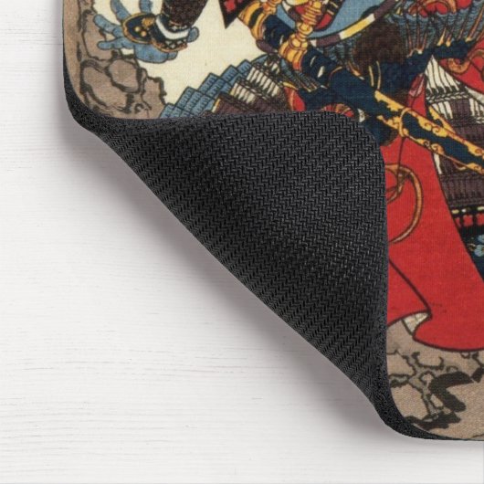 Japanischer Samurai-coole orientalische klassische Mousepad (Ecke)