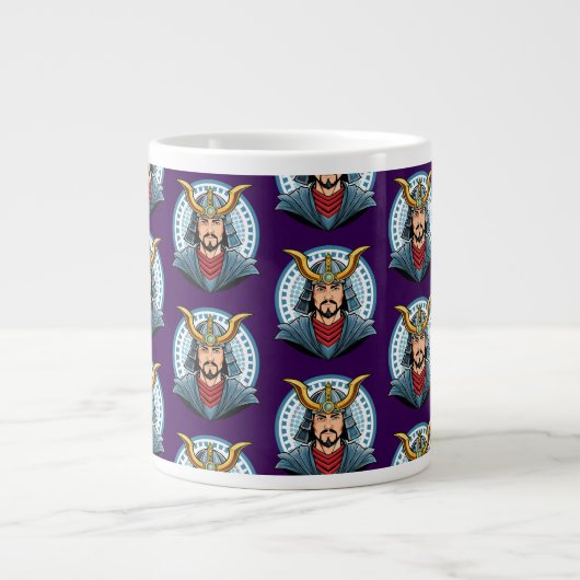 Japanischer Samurai Jumbo-Tasse (Vorderseite)
