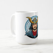 Japanischer Samurai Kaffeetasse (Vorderseite Links)