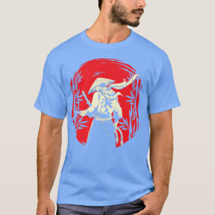 Japanischer Samurai kämpfender Krieger Japan Schwe T-Shirt