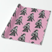 Japanischer Samurai-Krieger - Frau Geschenkpapier (Ungerollt)