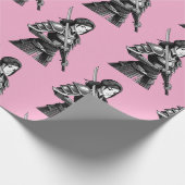 Japanischer Samurai-Krieger - Frau Geschenkpapier (Ecke)
