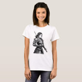 Japanischer Samurai-Krieger - Frau T-Shirt (Vorne ganz)