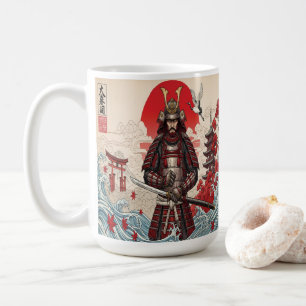 Japanischer Samurai-Krieger Kaffeetasse