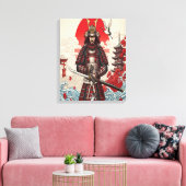 Japanischer Samurai-Krieger Leinwanddruck (Insitu (Wohnzimmer))