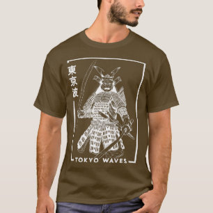 Japanischer Samurai-Krieger minimalistisches Japan T-Shirt