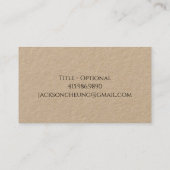 Japanischer Samurai Krieger mit Schwert Kraft Visitenkarte (Rückseite)