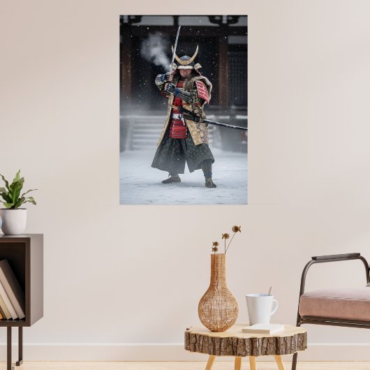 Japanischer Samurai-Krieger Poster (Wohnzimmer 3)