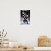Japanischer Samurai-Krieger Poster (Küche)